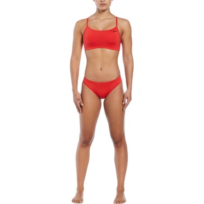 Nike dámske dvojdielne plavky ESSENTIALS SPORTS bikini červená
