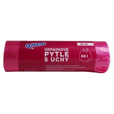 Q Home pytle na odpad s uchy 60l 20 ks