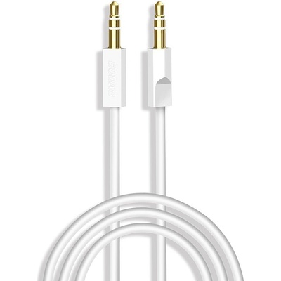 Аудио кабел, Dudao, Aux, мини жак 3.5mm към 3-pole, 2m, бял (Dudao Cable L12S)