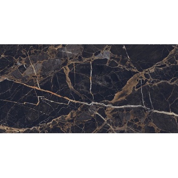 Mexen Orlo Черен, полиран и ректифициран гранитогрес G1, плочка за под и стени 120 x 60 см, висок блясък - TL211-120-060-00 (TL211-120-060-00)