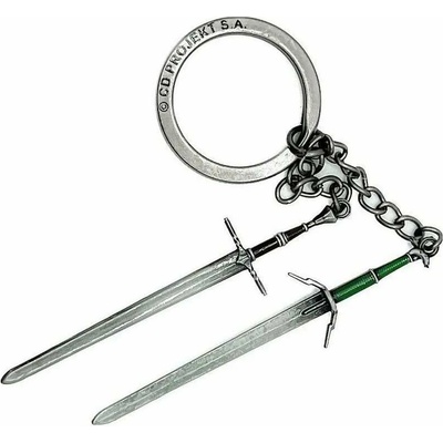 Přívěsek na klíče Good Loot The Witcher III Wild Hunt Geralt Two Swords