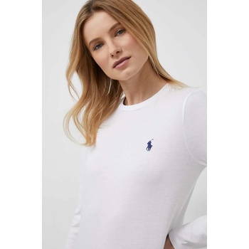 Ralph Lauren Памучна блуза с дълги ръкави Polo Ralph Lauren в бяло 211898699 (211898699)