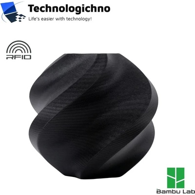 Bambu Lab PLA Matte Bambu Matte Charcoal With Spool (A01-K1-1.75-1000-SPL)