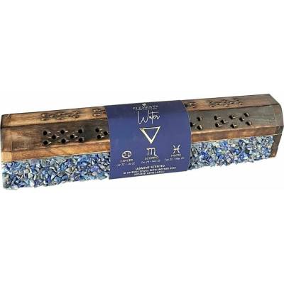 Arome Elements dřevěný box na vonné tyčinky, 10 tyčinek, Voda