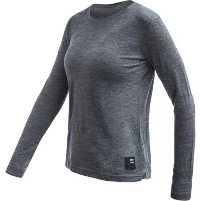 SENSOR MERINO LITE dámske tričko dl.rukáv anthracite gray