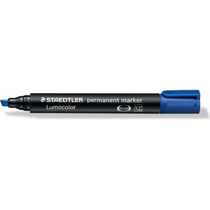 STAEDTLER Маркер Staedtler Lumocolor Perm скосен 2-5 мм син (350-3)