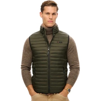 SUPERDRY Потник Superdry Fuji Lite vest - Green (Surplus Goods Olive Green)