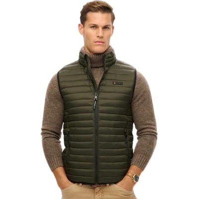 SUPERDRY Потник Superdry Fuji Lite vest - Green (Surplus Goods Olive Green)
