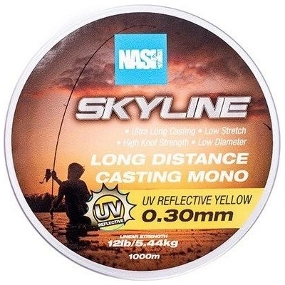 Kevin Nash Skyline Mono UV Yellow 1000 m 0,30 mm 5,44 kg