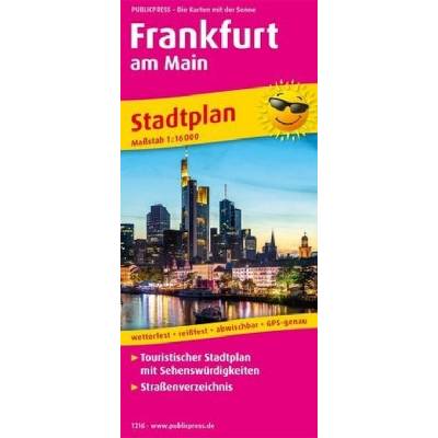PublicPress Stadtplan Frankfurt am Main groß