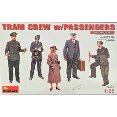 MiniArt Tram Crew w/ Passengers 5 figúrok 1:35