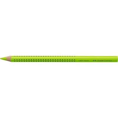 Faber Castell Grip Jumbo trojúhelníková pastelka v neonově zelené barvě FC114863