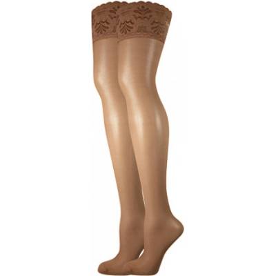 Boma Dámské samodržící punčochy LADY hold-ups beige