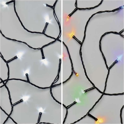 EMOS Lighting D4AJ01 LED vianočná reťaz 2v1 10 m vonkajšia aj vnútorná studená biela multicolor programy