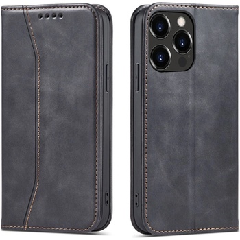 HQWear Калъф с отделение за карти Magnet Fancy Case за iPhone 14 Pro Max, черен (5907769347924)