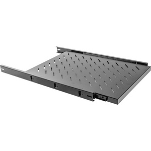 Lanberg 19" sliding shelf 1U / 465x750mm, max load capacity up to 15kg, black (AK-1011-B) - gtcomputers