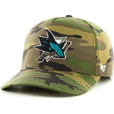 47 Brand NHL San Jose Sharks Grove Snapback 47 MVP DT H-GRVSP22CNP-CMB Zelená