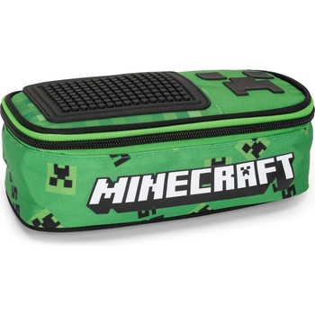 MINECRAFT Ученически овален несесер Minecraft Pixel - с 1 цип (72515)