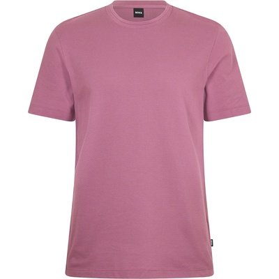 Boss Тениска Boss Men's Tiburt Bubble Structure Cotton Short Sleeve T-Shirt - Bright Purple