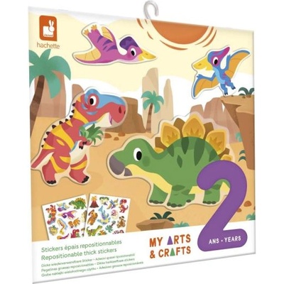 Janod My arts&crafts Maxi Креативен комплект Презалепващи стикери Динозаври