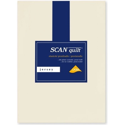 SCANquilt napínací prostěradlo JERSEY ELASTIC LYCRA natur 140x200x30
