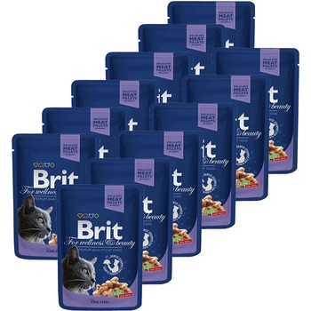 Brit Капсула BRIT Premium Cat Кодова риба 12 x 100 г