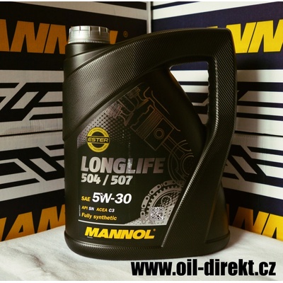 Mannol LongLife 504/507 5W-30 5 l – Hledejceny.cz Mannol LongLife 504/507 5W-30 5 l – Hledejceny.cz