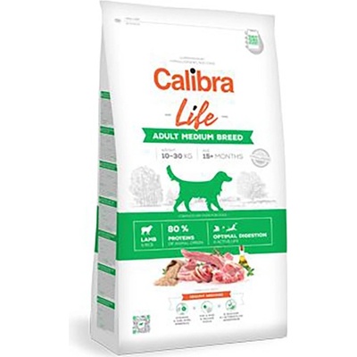Calibra Dog Life Adult Medium Breed Jehněčí 12 kg