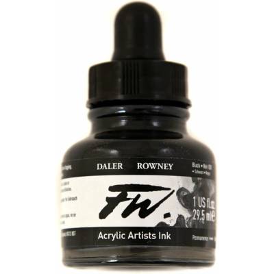Daler-Rowney FW artist akrylový tuš 29,5 ml black india