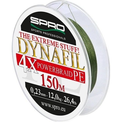 SPRO šňůra Dynafil PE Braid 150m 0,28mm 32,8lb