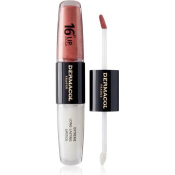 Dermacol 16H Lip Colour дълготрайно червило и гланц за устни цвят 05 Sparkling Muse 2x4ml