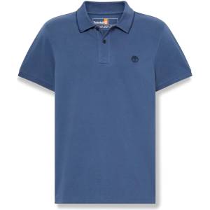 Timberland Мъжка поло тениска Timberland Millers River Printed Neck S/S Polo shirt - Oceana (216-8623-0111)