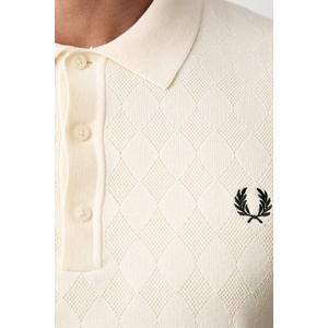 Fred Perry тениска тип пулове с яка мъжка от памук (K3310.560)