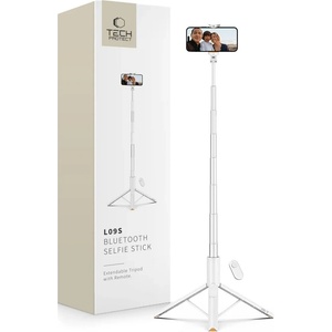 Tech-Protect L09S Bluetooth селфи стик с триножник бял (5906302330881)