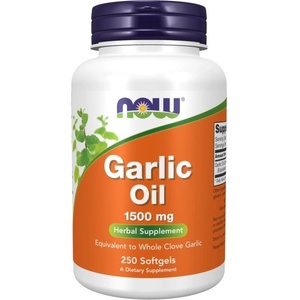 NOW NOW Garlic Oil 1500 mg, 250 Softgels