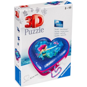 Ravensburger 3D Пъзел Ravensburger от 54 части - Русалка, Кутия за бижута (11249) - baby