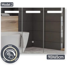 Miadomodo 89220 MIADOMODO vá skříňka s LED osvětlením, 90 x 65 cm