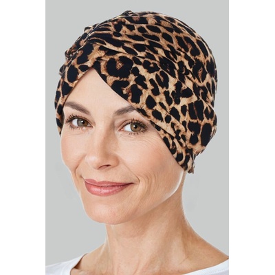 Aradesa dámský turban leopardí vzor