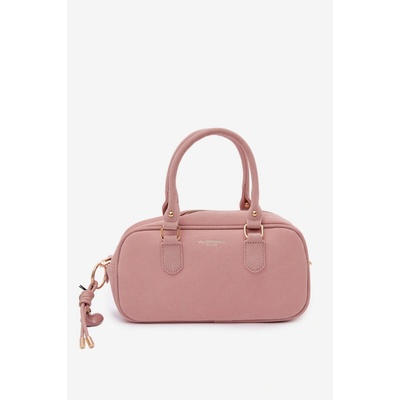 Flora & Co Malá Boxová Kabelka z Eko Semišu Ružová ružová