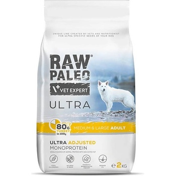 VetExpert Vet Expert Raw Paleo Ultra Пуйка за възрастни кучета, големи породи, 2 кг