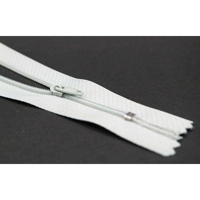 Nedeliteľný jemný plastový špirálový zips (veľkosť číslo 3) rôzne farby - dĺžka 12 cm - 60 cm 14 cm Pastelová šedá