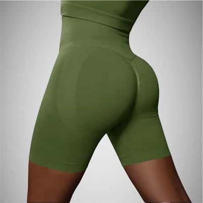 mramorové push-up kraťasy zelené