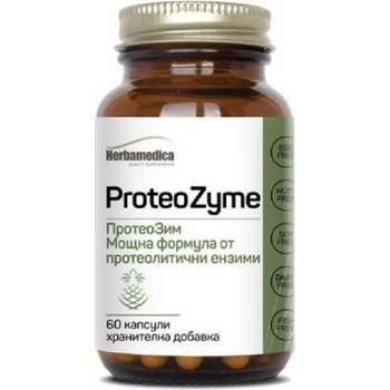 Herbamedica ProteoZyme, 60 капсули, Herbamedica