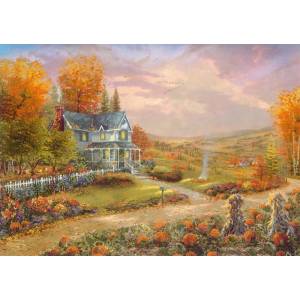 Schmidt Spiele - Puzzle Thomas Kinkade: Autumn in Apple Hill - 500 piese