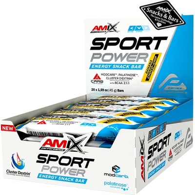 AMIX Sport Power Energy Cake [20 x 45 грама] Лимoн и лaйм + ĸoфeин