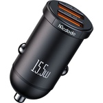 Mcdodo Зарядно за автомобил - Mcdodo Cool Series (CC-2950) - двоен порт, 15.5W, мини размер - Черен