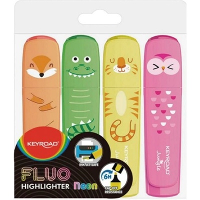Keyroad Fluo Jungle 4 ks KR972176