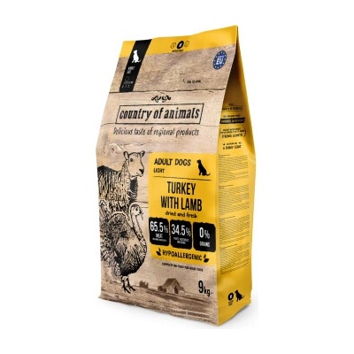 Country of Animals Turkey and Lamb 9 kg