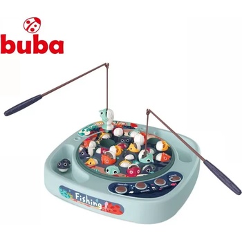 Buba Детски забавен комплект за риболов Buba Fishing, 24 рибки, сив