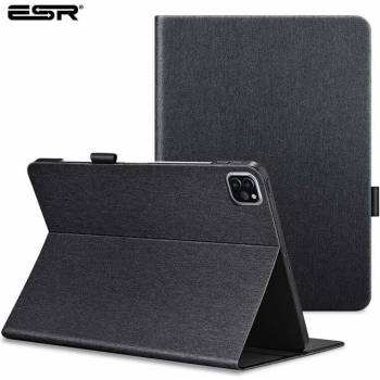 ESR Urban Premium Folio Case - текстилен калъф и поставка за iPad Pro 12.9 (2020), iPad Pro 12.9 (2018) (черен)